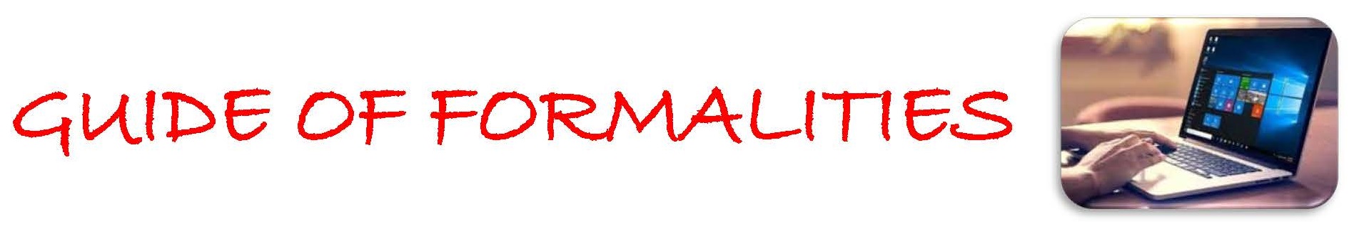 Guide of formalities